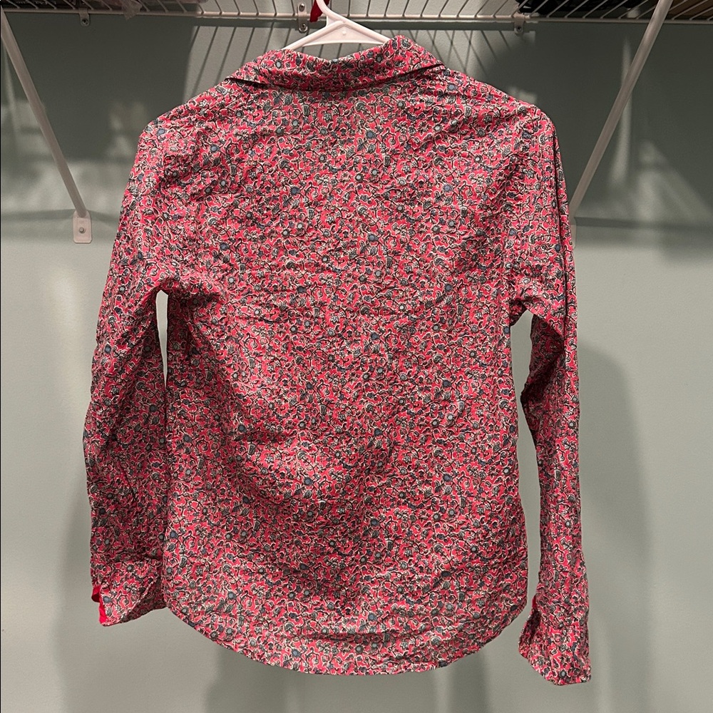 Ines De La Fressange Paris Pink and Blue Floral Shirt - Picture 6 of 6